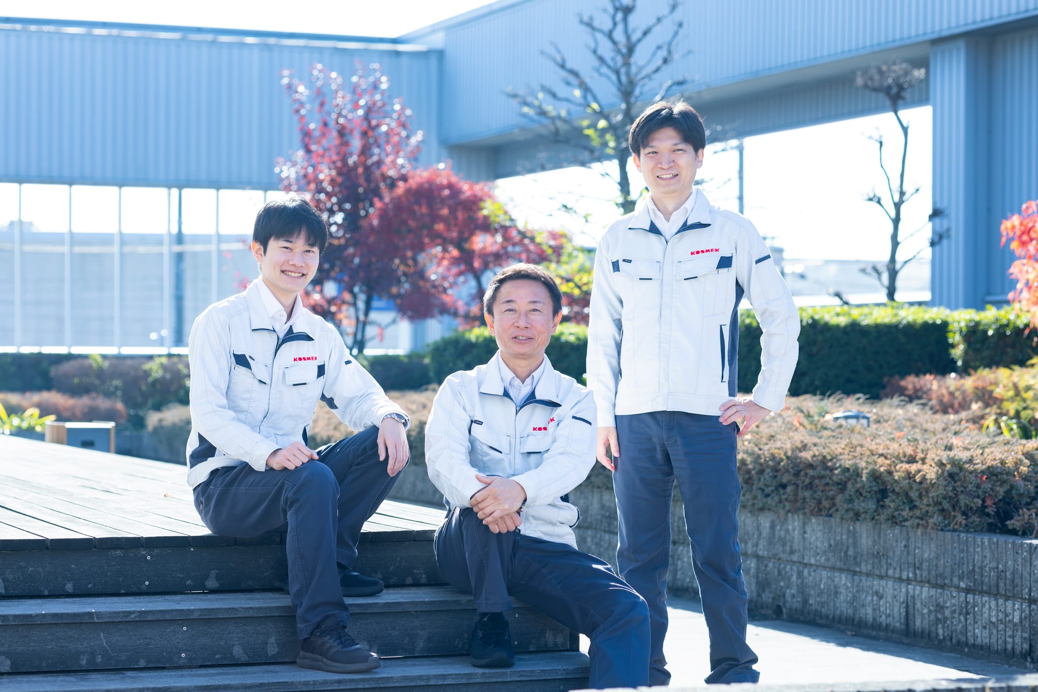 3人の技術者の集合写真