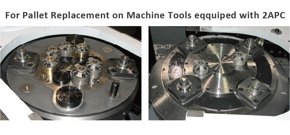For Pallet Replacement on Machine Tools eqquiped with 2APC