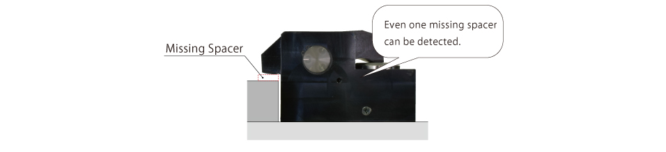 Detection of a missing spacer using the incomplete clamp detection function