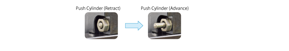 Model GJB push cylinder pushing the side of the mold mounting plate