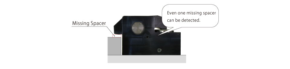 Detection of a missing spacer using the incomplete clamp detection function